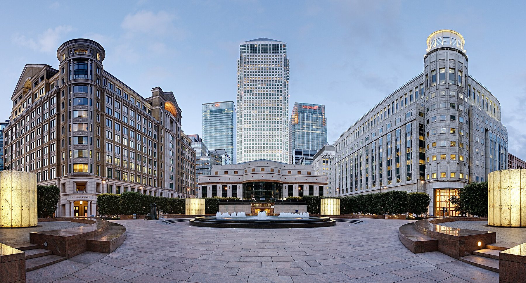 Terms Office towers at Canary Wharf, London
