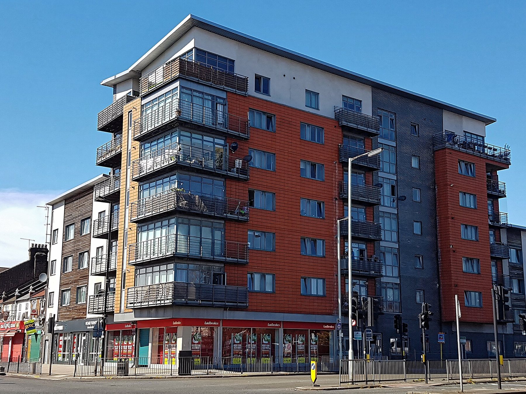 Apartment block exterior