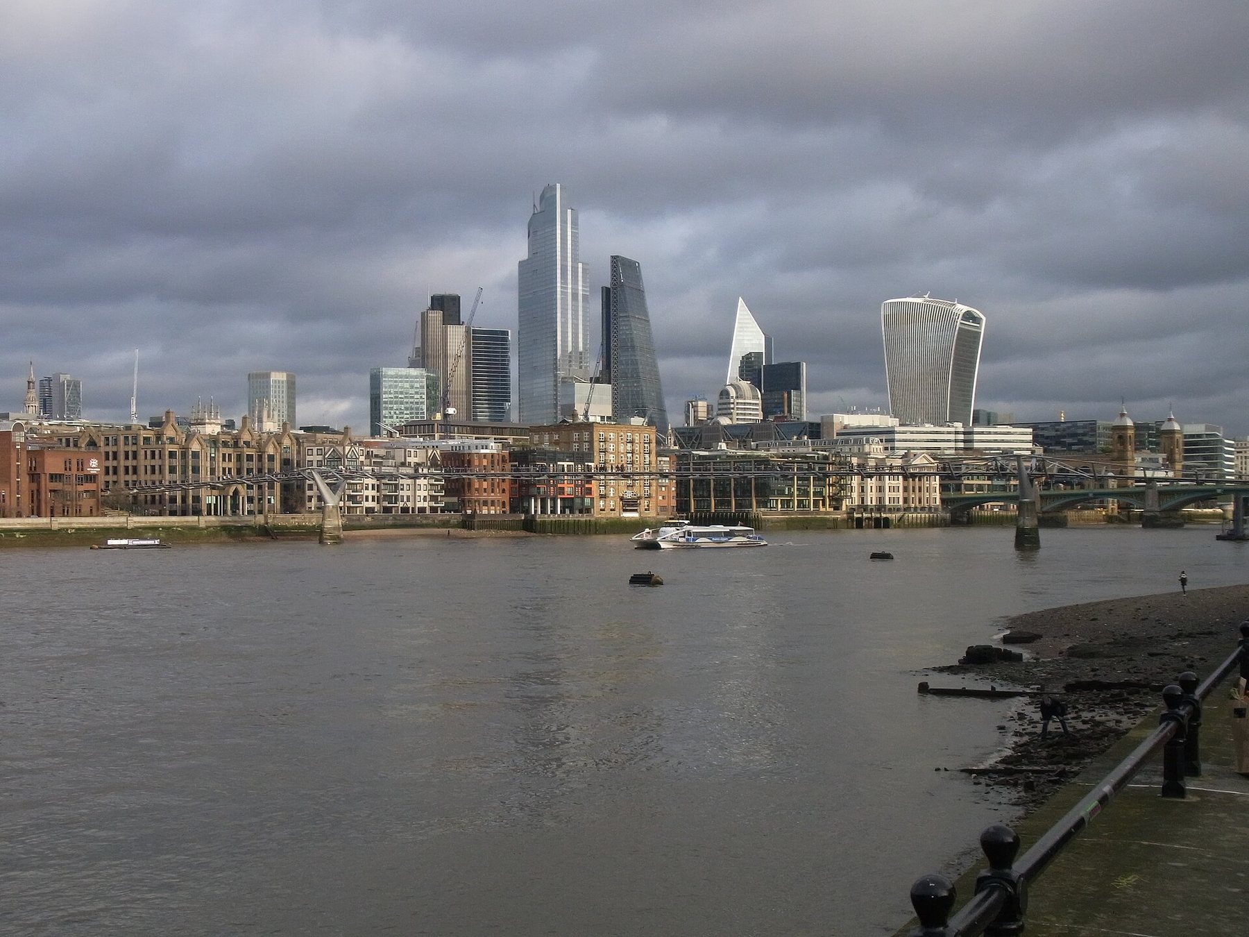 Terms Central London skyline across the river