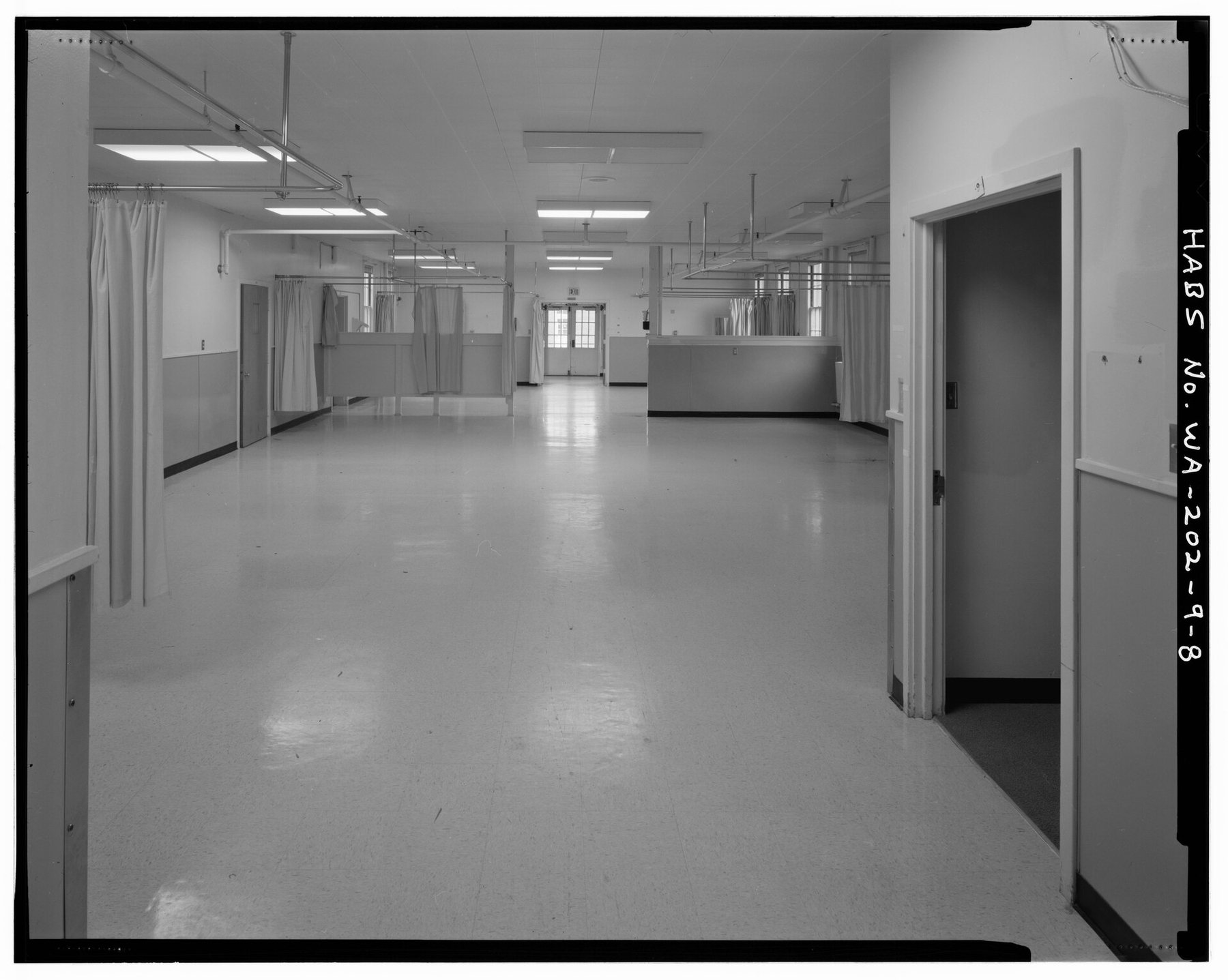 Corridor inside a modern office building